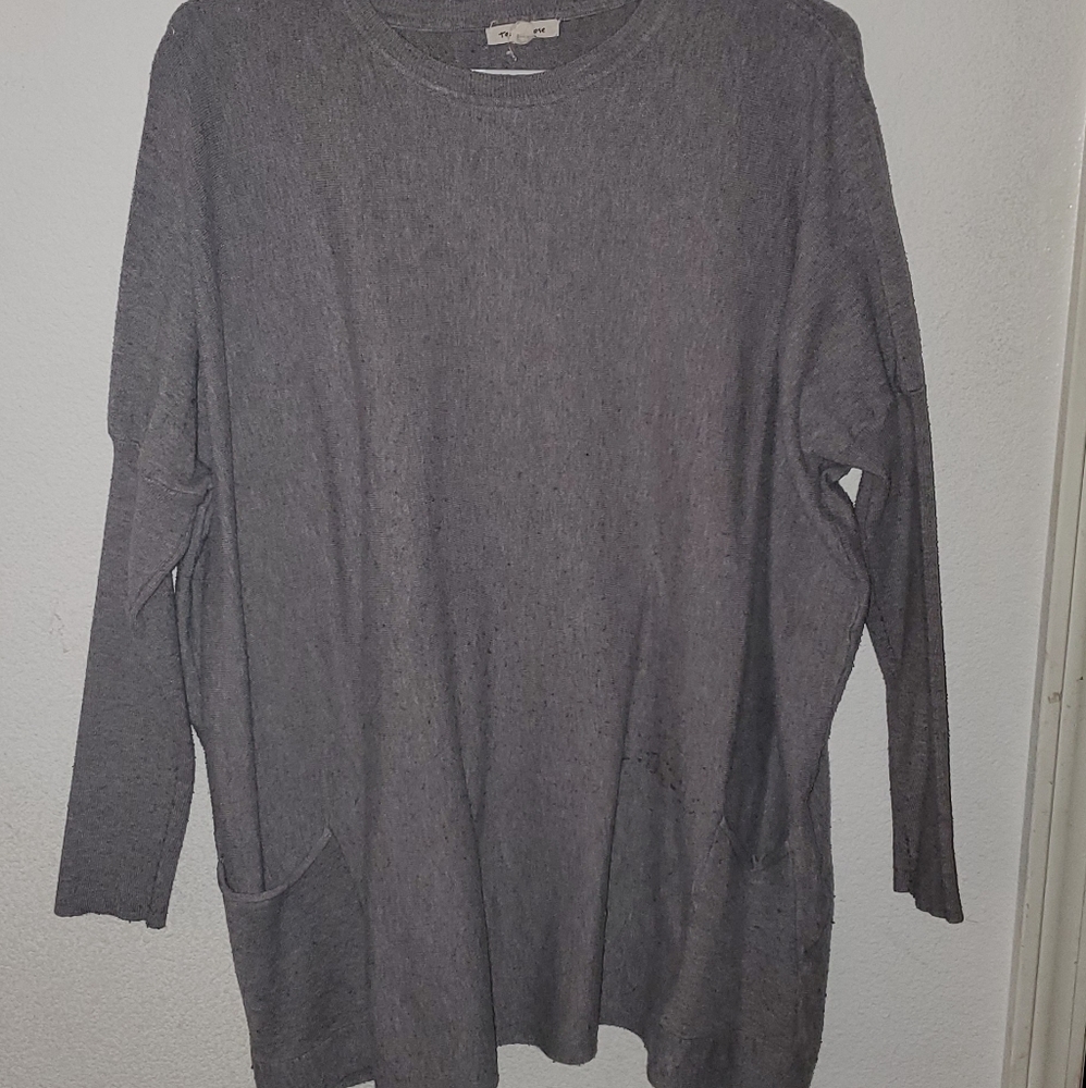 Grey long sleeve tunic